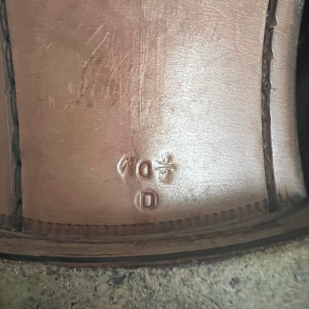 Salvatore Ferragamo Lavorazione Originale Black Oxford Dress Shoe Men Size 10.5 - Picture 8 of 16